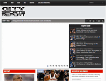 Tablet Screenshot of citysportsreport.com